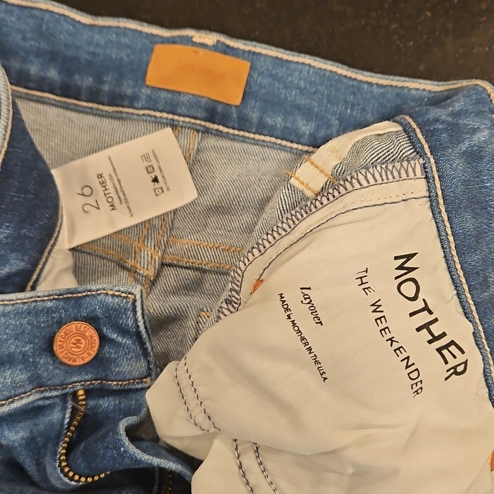 💕MOTHER💕 The Weekender Mid-Rise Flare Jeans ~ Layover 26 NWT - Picture 17 of 17